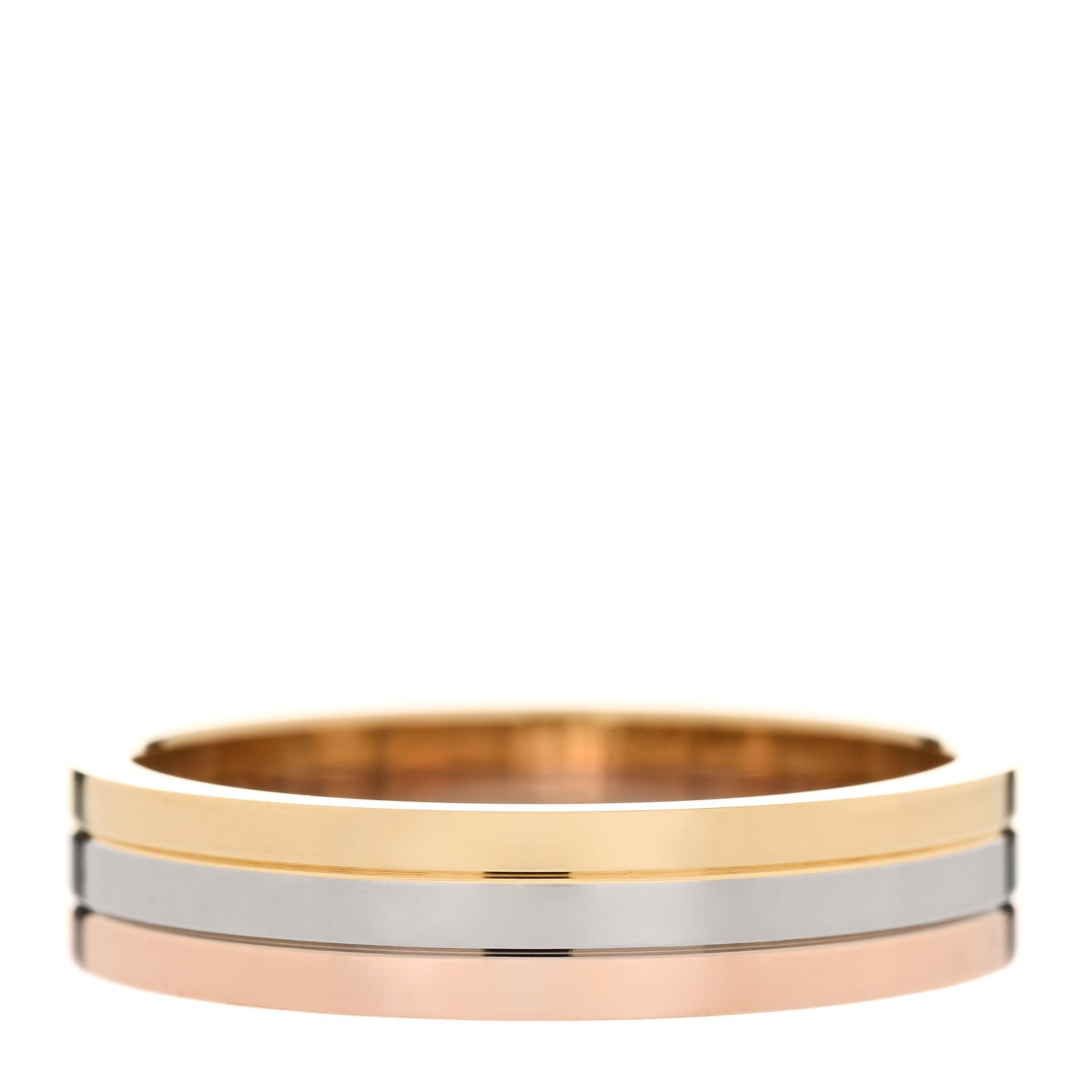 Cartier 18K Pink White Yellow Gold 4.8mm Vendome Louis Cartier Wedding Band Ring 60 9 3 of 5