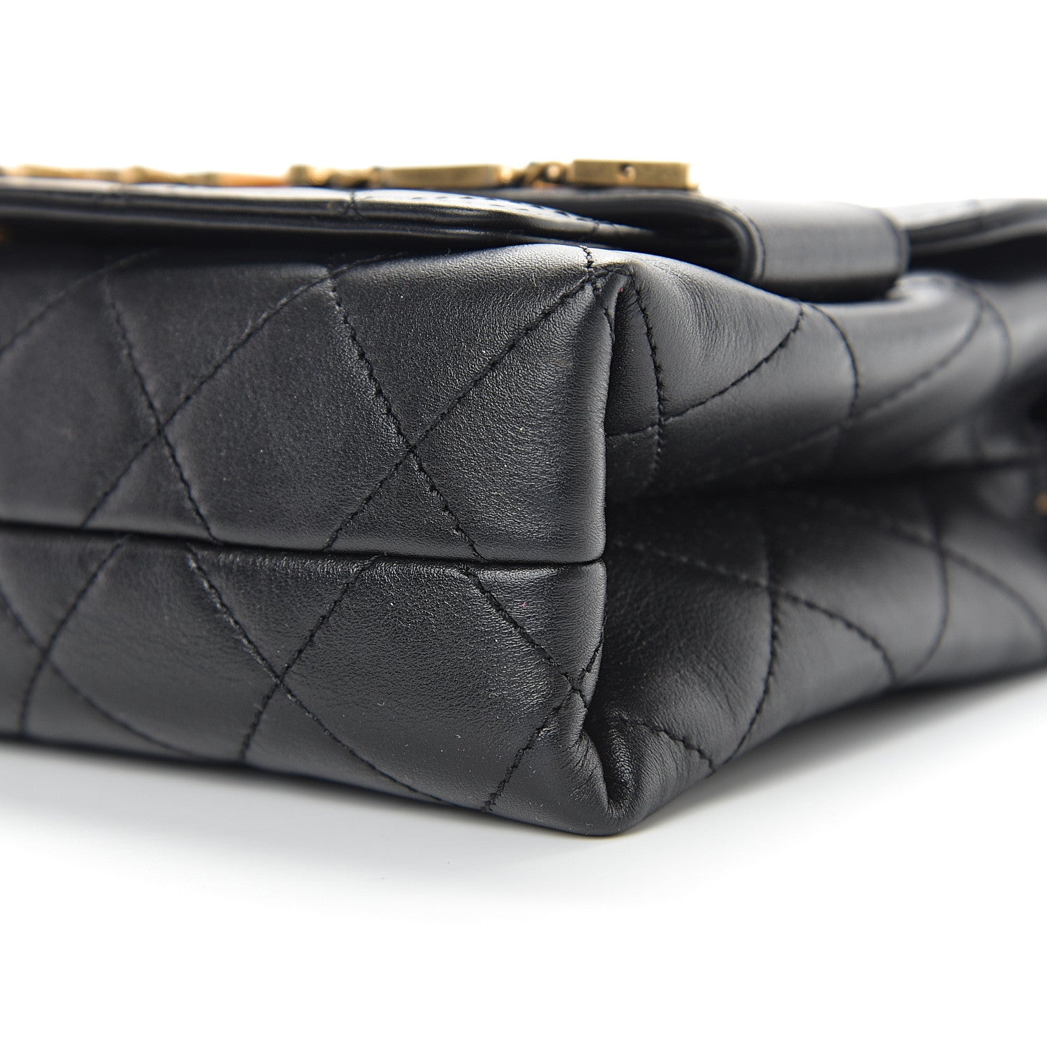 Chanel Calfskin Quilted Enchained Flap Black 8 of 9