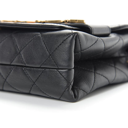 Chanel Calfskin Quilted Enchained Flap Black 8 of 9