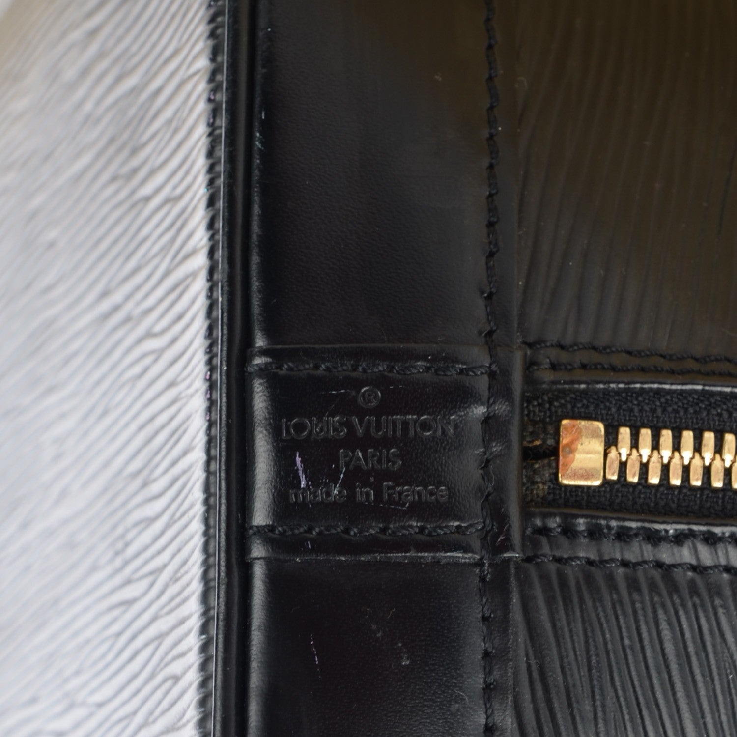 Louis Vuitton Epi Alma PM Black 7 of 10