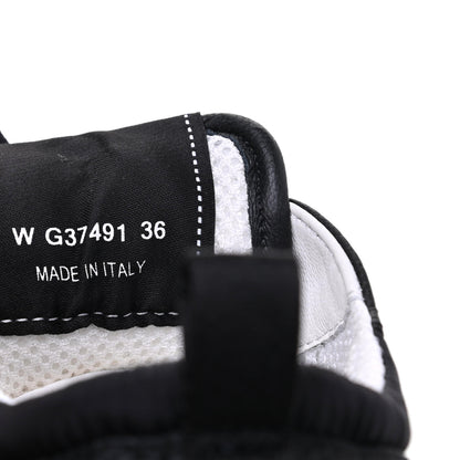 Chanel Calfskin Mesh Lycra Suede Womens Logo Sneakers 36 Black 7 of 9