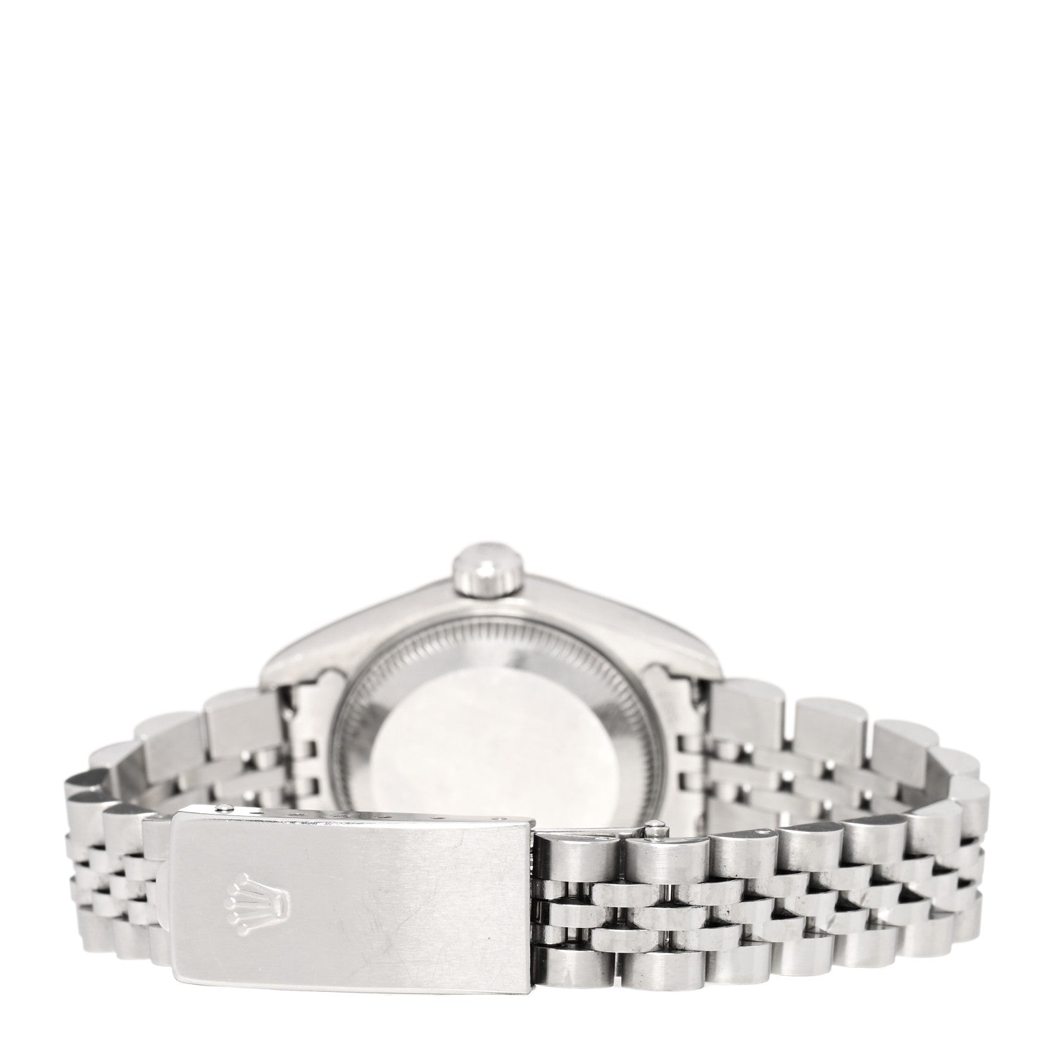 Rolex Stainless Steel 18K White Gold 26mm Oyster Perpetual Datejust Watch Silver Roman 179174 3 of 4