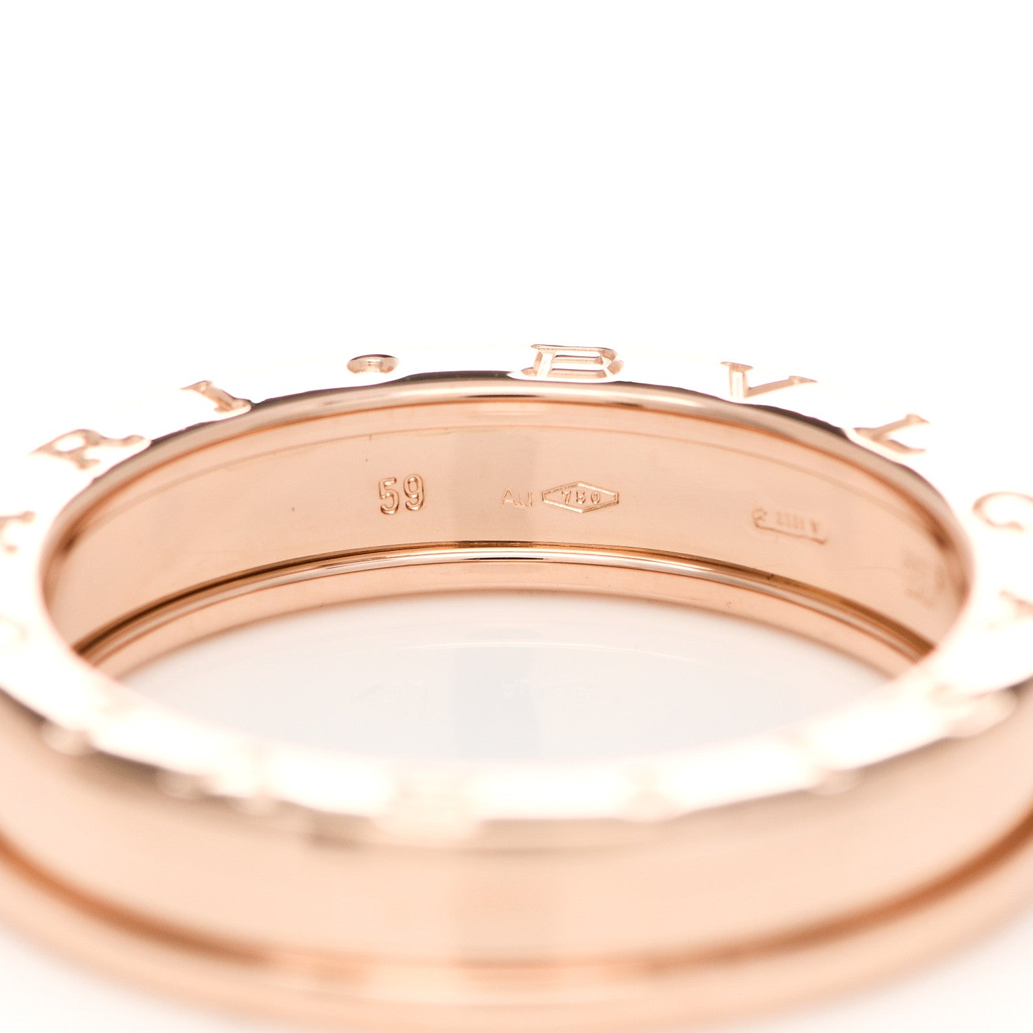 Bulgari 18K Rose Gold B.Zero1 One-Band Ring 59 8.75 4 of 7