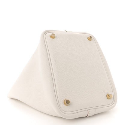 Hermes Taurillon Clemence Picotin Lock 18 PM Gris Pale 4 of 11