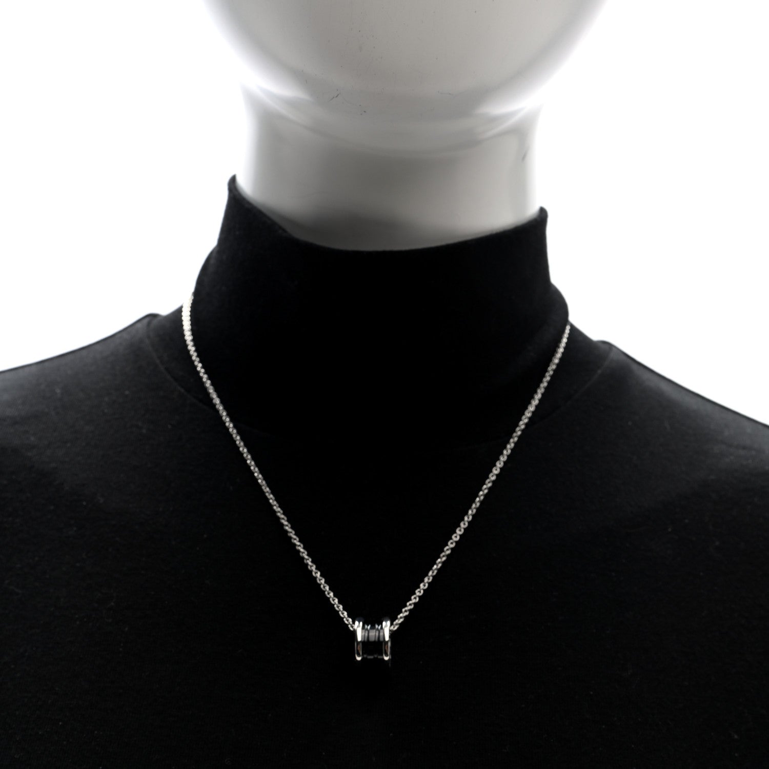 Bulgari Sterling Silver Ceramic Save The Children Pendant Necklace 2 of 5