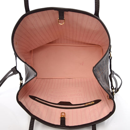 Louis Vuitton Damier Ebene Neo Neverfull MM Rose Ballerine 5 of 13