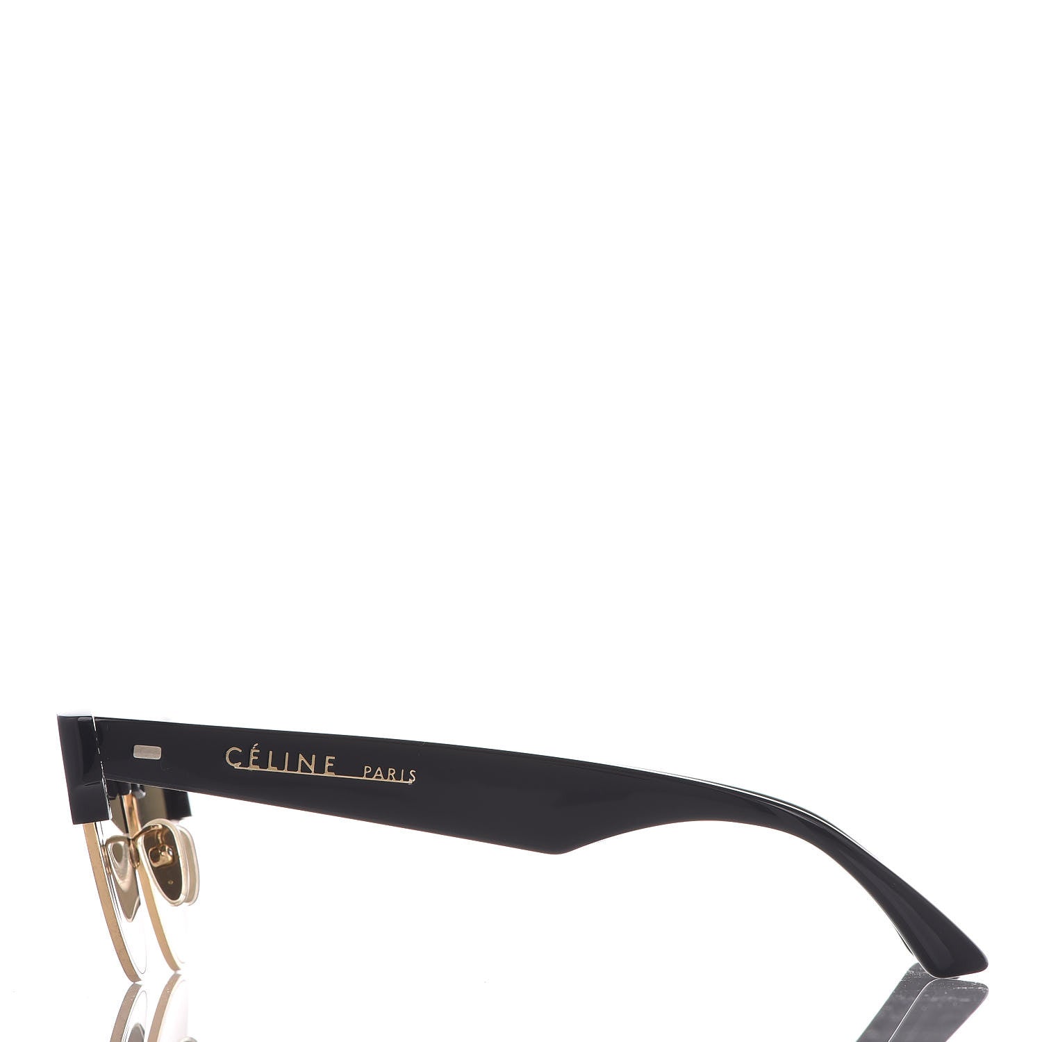 Celine Acetate Cat Eye Sunglasses CL40059U Black Gold 2 of 8