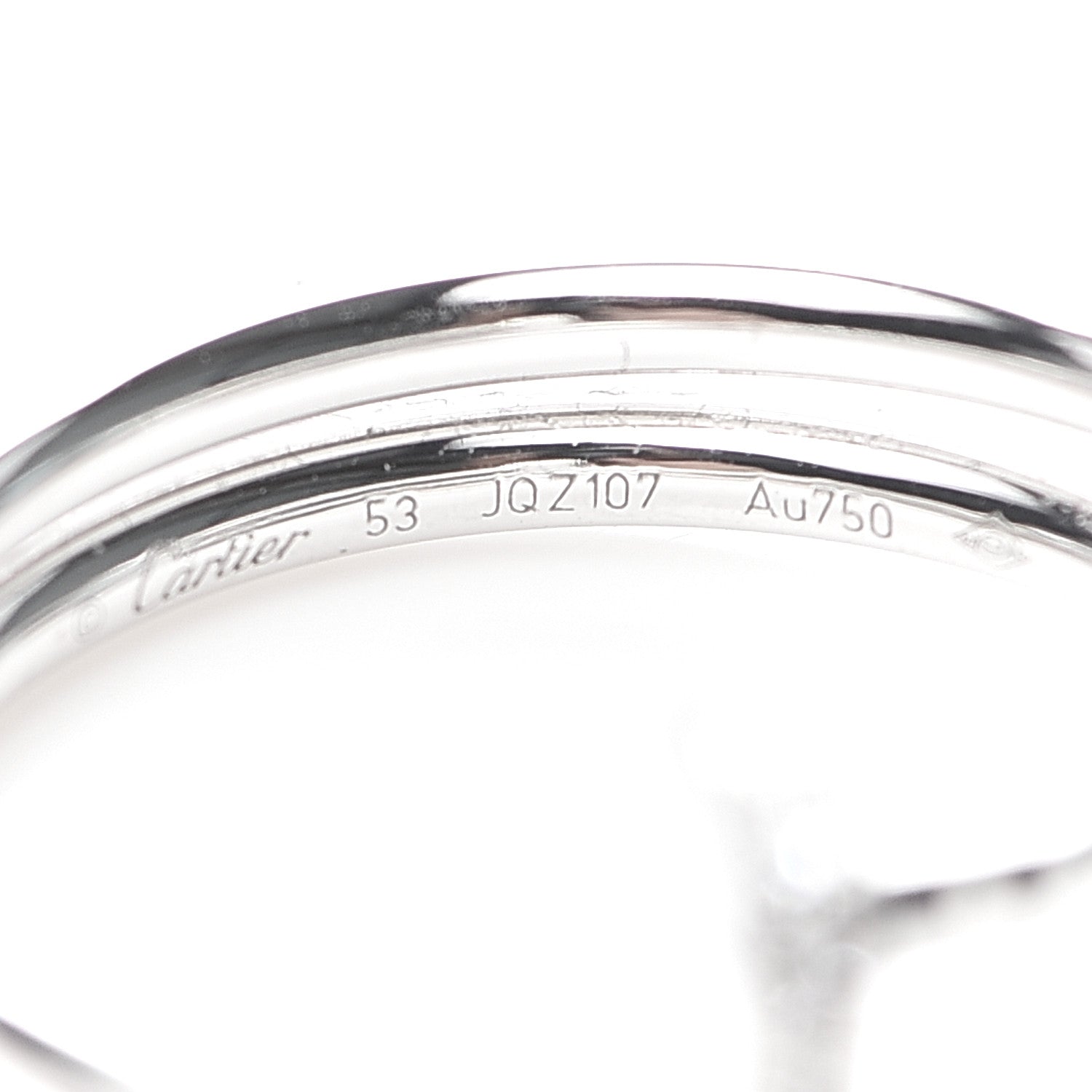 Cartier 18K White Gold Diamond Double Wrap Juste Un Clou Ring 53 6.25 4 of 7