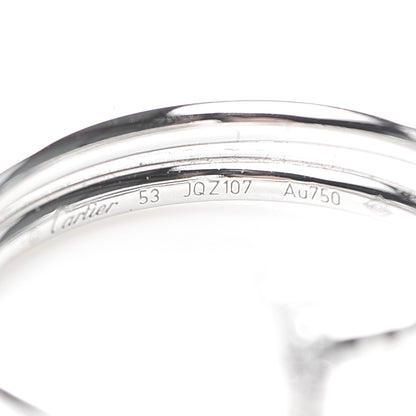 Cartier 18K White Gold Diamond Double Wrap Juste Un Clou Ring 53 6.25 4 of 7