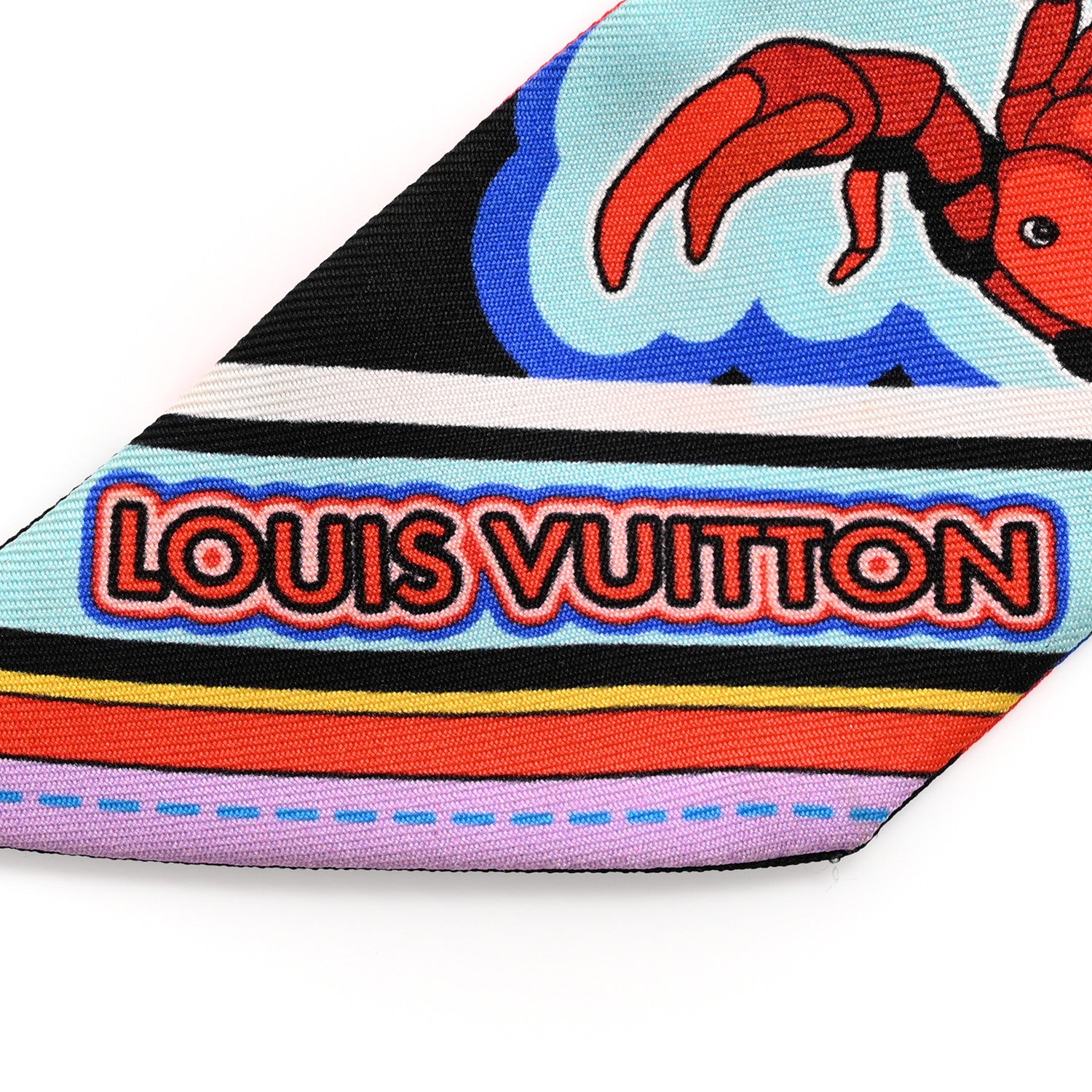 Louis Vuitton Silk Monogram Astro Scorpio Bandeau Red 2 of 4