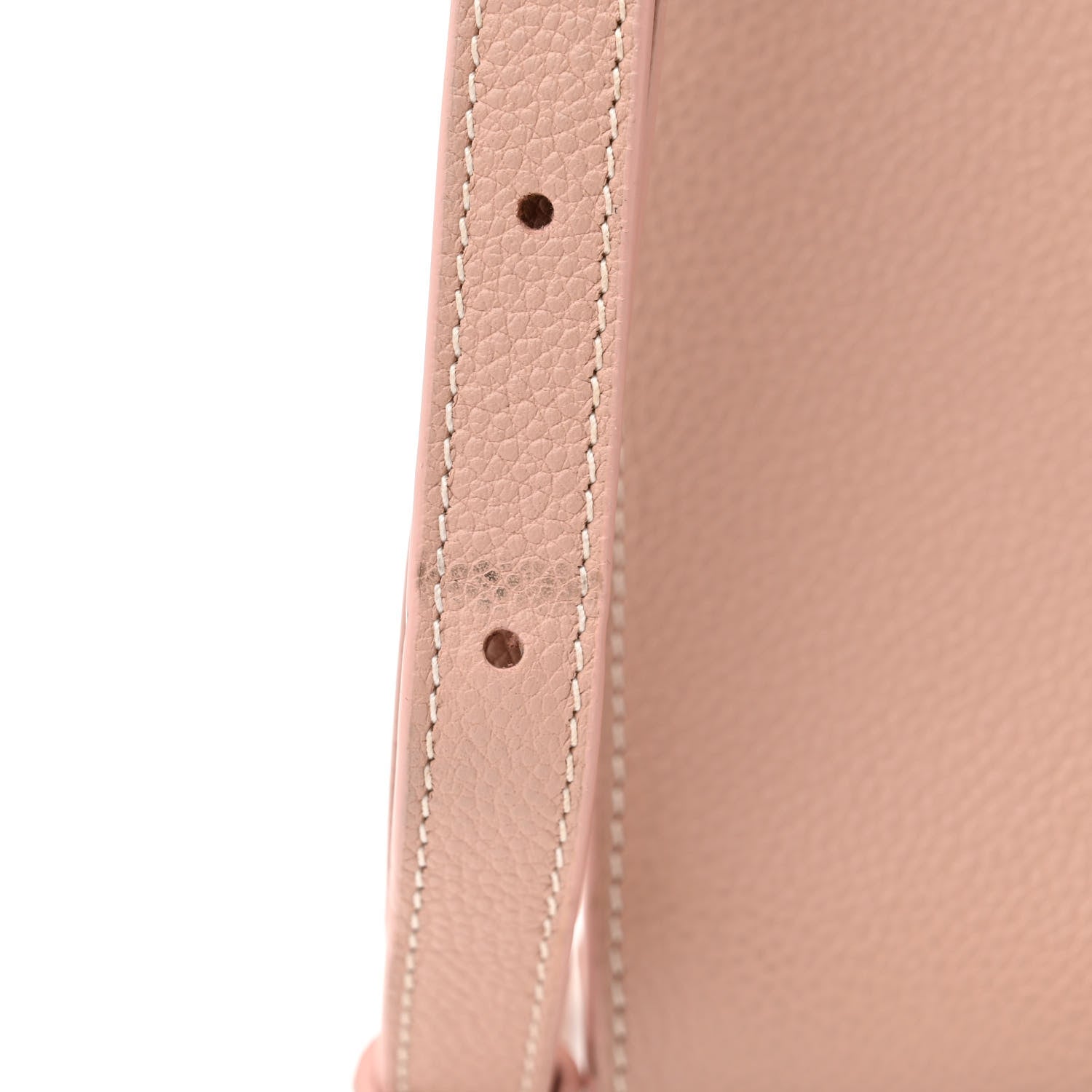 Saint Laurent Grained Calfskin Topstich Baby Sac De Jour Antique Rose 13 of 17