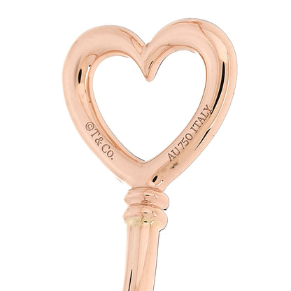 Tiffany 18K Rose Gold Open Heart Key Bracelet 3 of 4