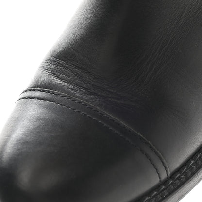 Chanel Calfskin Quilted Boots 37 Black 10 of 12