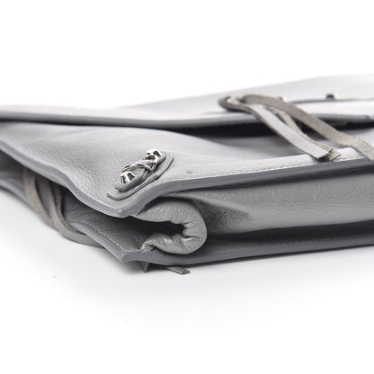 Balenciaga Veau Papier Sight Clutch Gris Metal 5 of 10