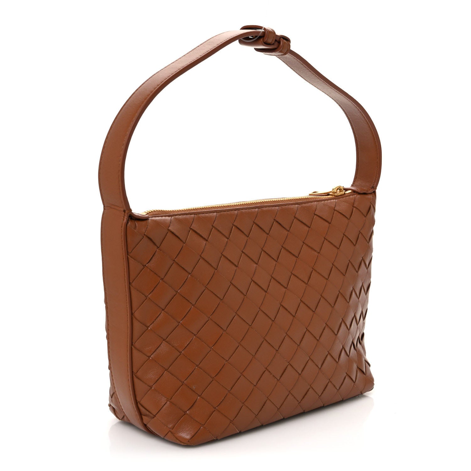 Bottega Veneta Calfskin Intrecciato Mini Wallace Wood 3 of 13