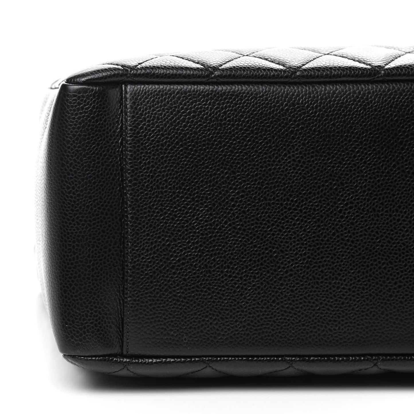 Caviar Quilted Grand Shopping Tote GST Black