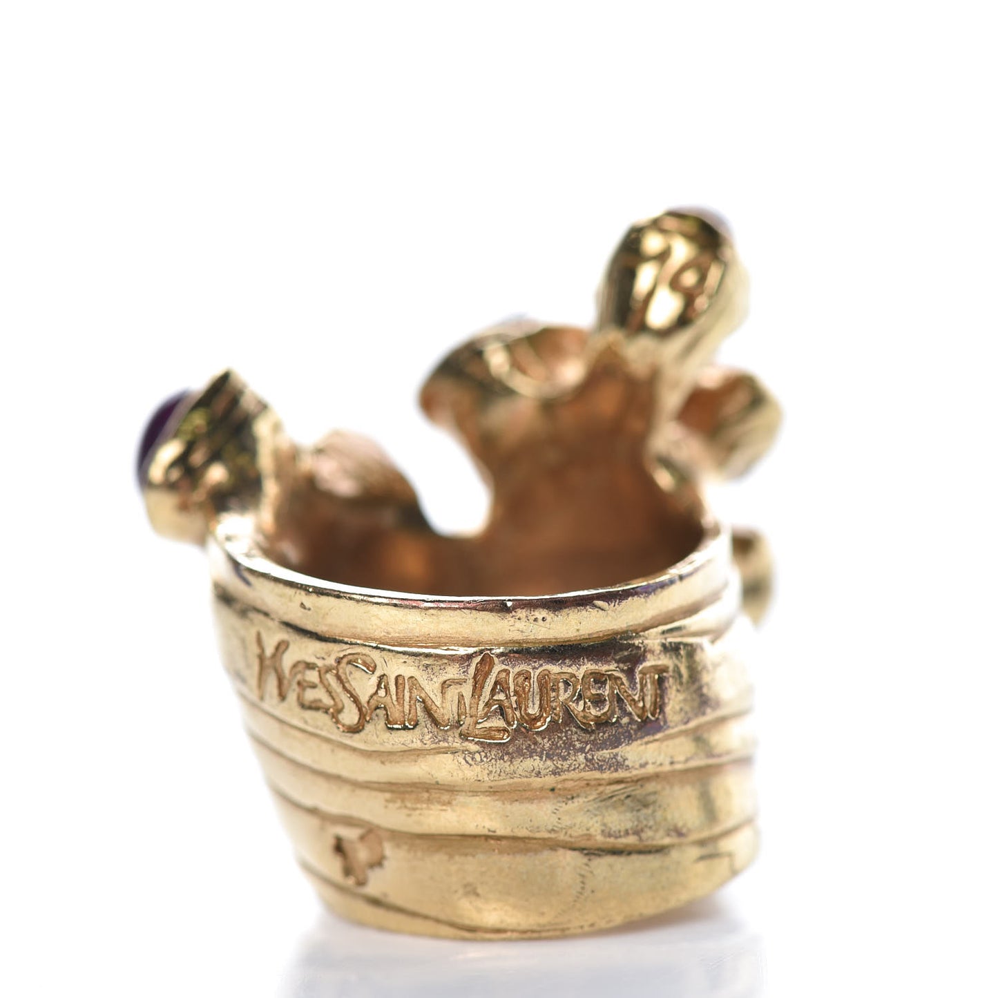 Arty Dots Ring 4 Gold Plum