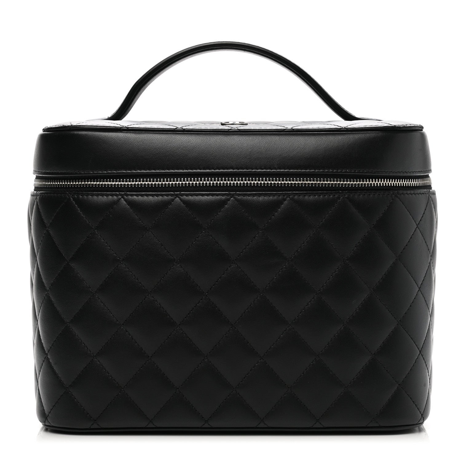 Chanel Lambskin Quilted Vanity Pouch Black 1 of 7