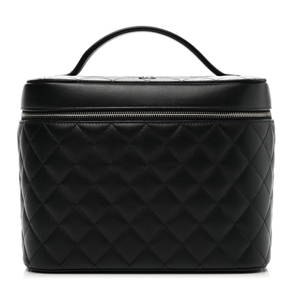 Chanel Lambskin Quilted Vanity Pouch Black 1 of 7