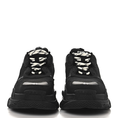 Balenciaga Fabric Mesh Womens Triple S Sneakers 41 Black 3 of 8