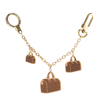 Louis Vuitton Monogram Iconic Speedy Bag Charm Chain Gold 1 of 4