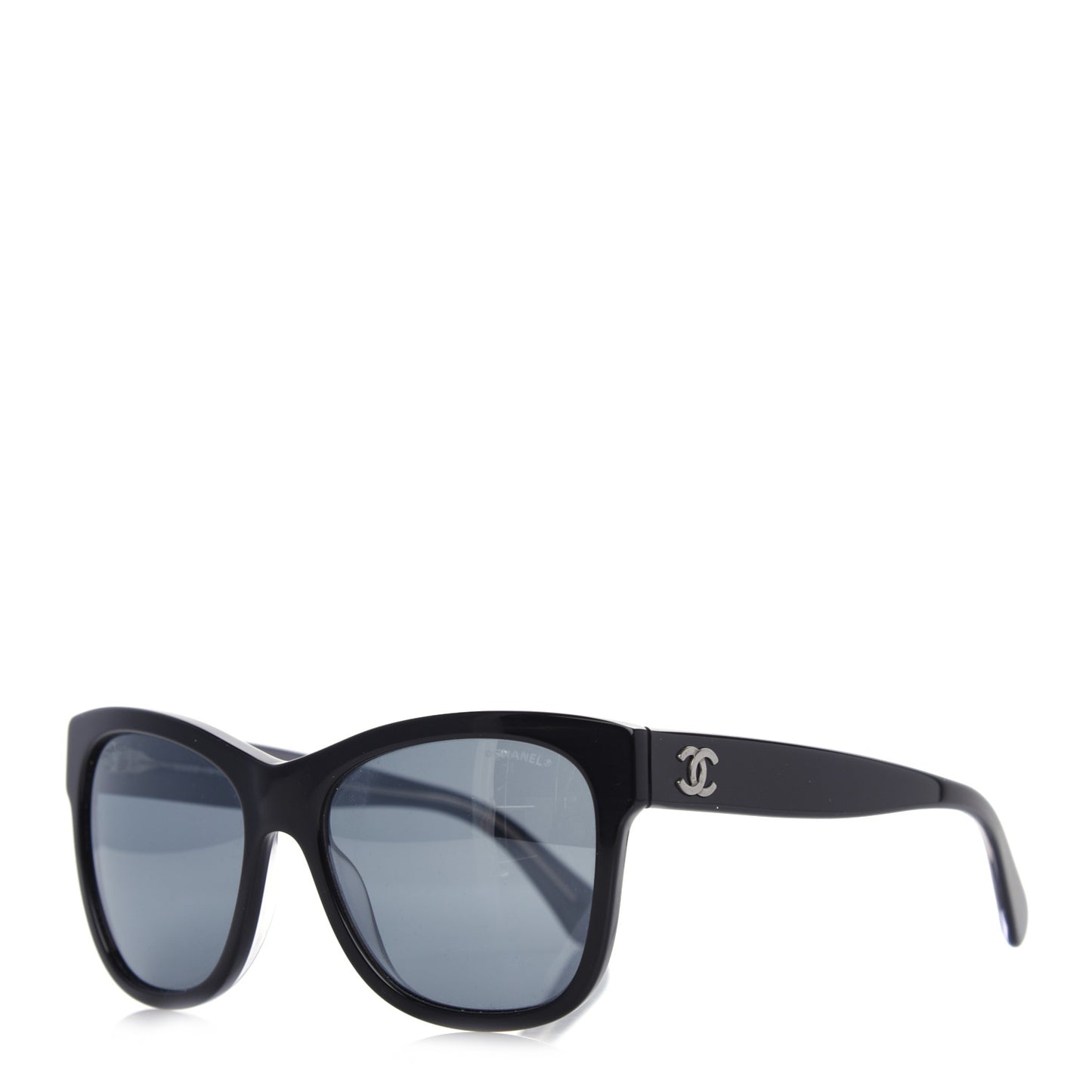 Acetate Square CC Sunglasses 5380 Black