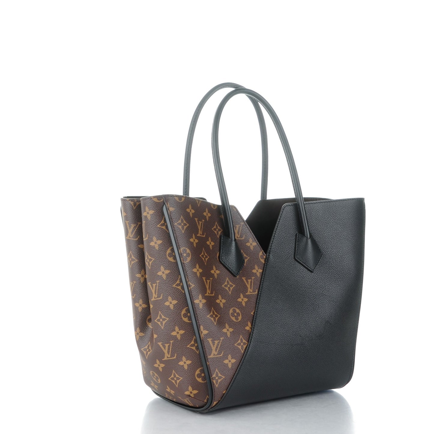 Calfskin Monogram Kimono Tote Black