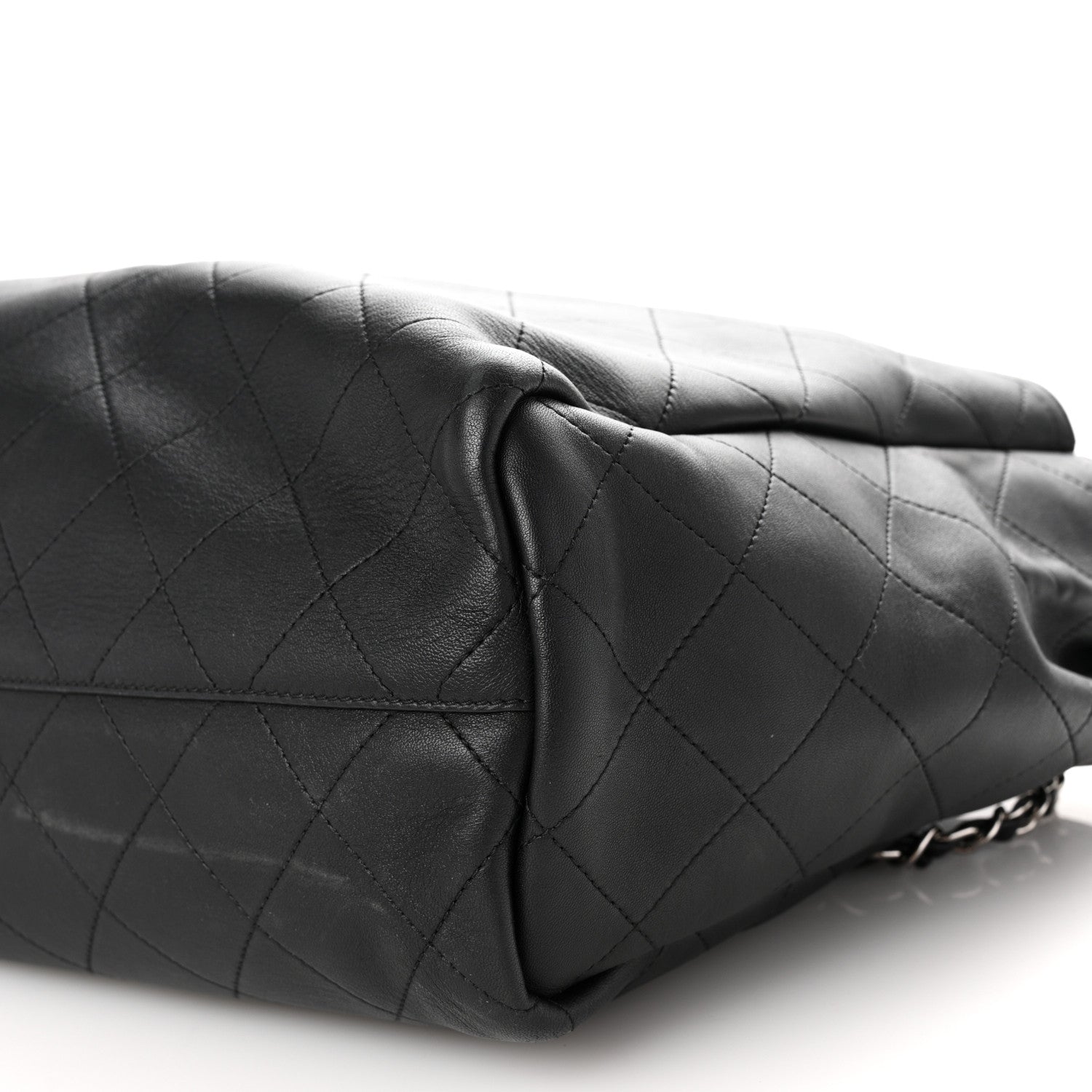 Chanel Calfskin Stitched Large Lady Coco Shopping Tote Black 10 of 10