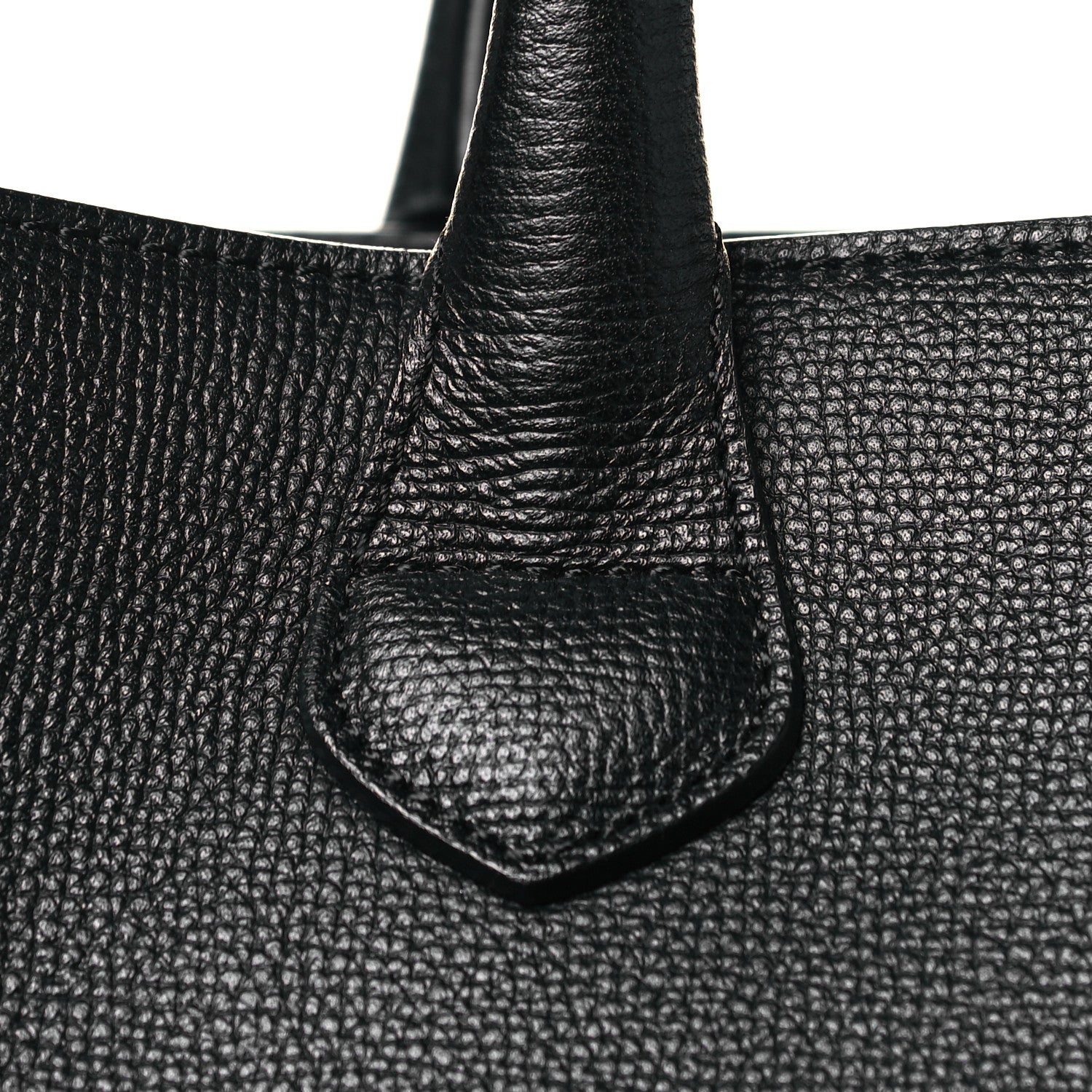Burberry Grainy Calfskin House Check Large Banner Tote Black 12 of 13