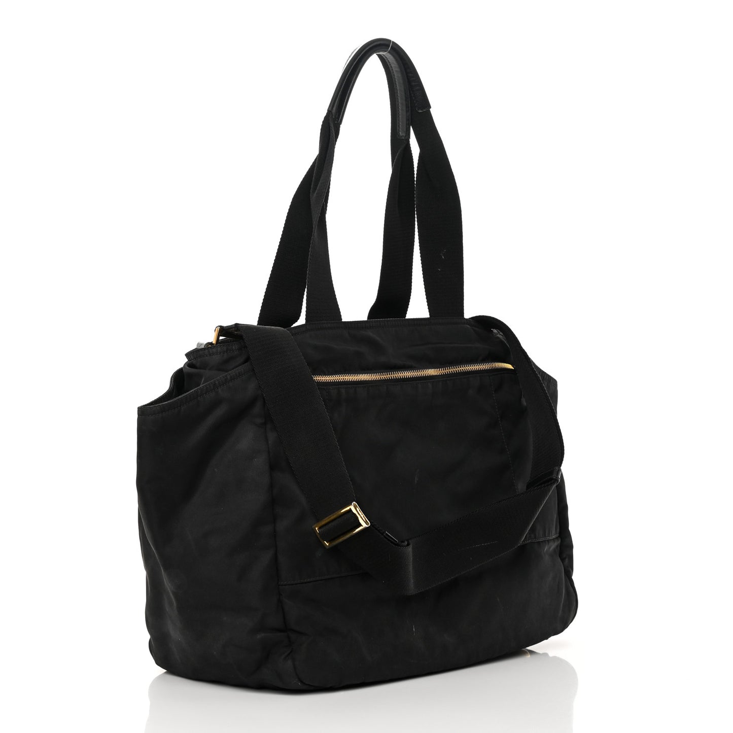 Nylon Vela Baby Bag Black