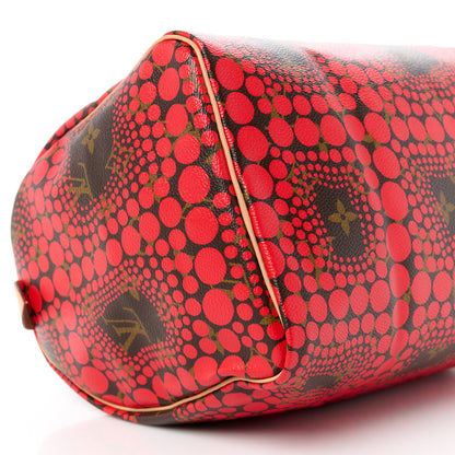 Louis Vuitton Monogram Kusama Town Speedy 30 Red 11 of 12
