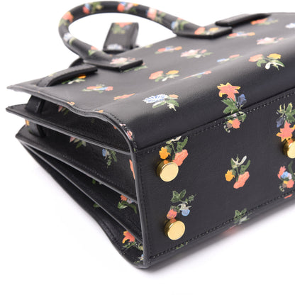 Saint Laurent Calfskin Prairie Printed Nano Sac De Jour Black 7 of 10