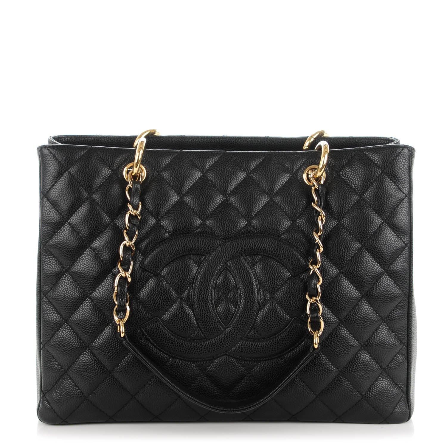 Chanel Caviar Quilted Grand Shopping Tote GST Black 1 of 7