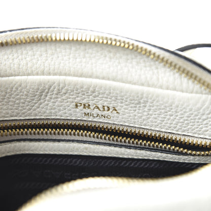 Prada Vitello Daino Camera Crossbody Bianco 9 of 10