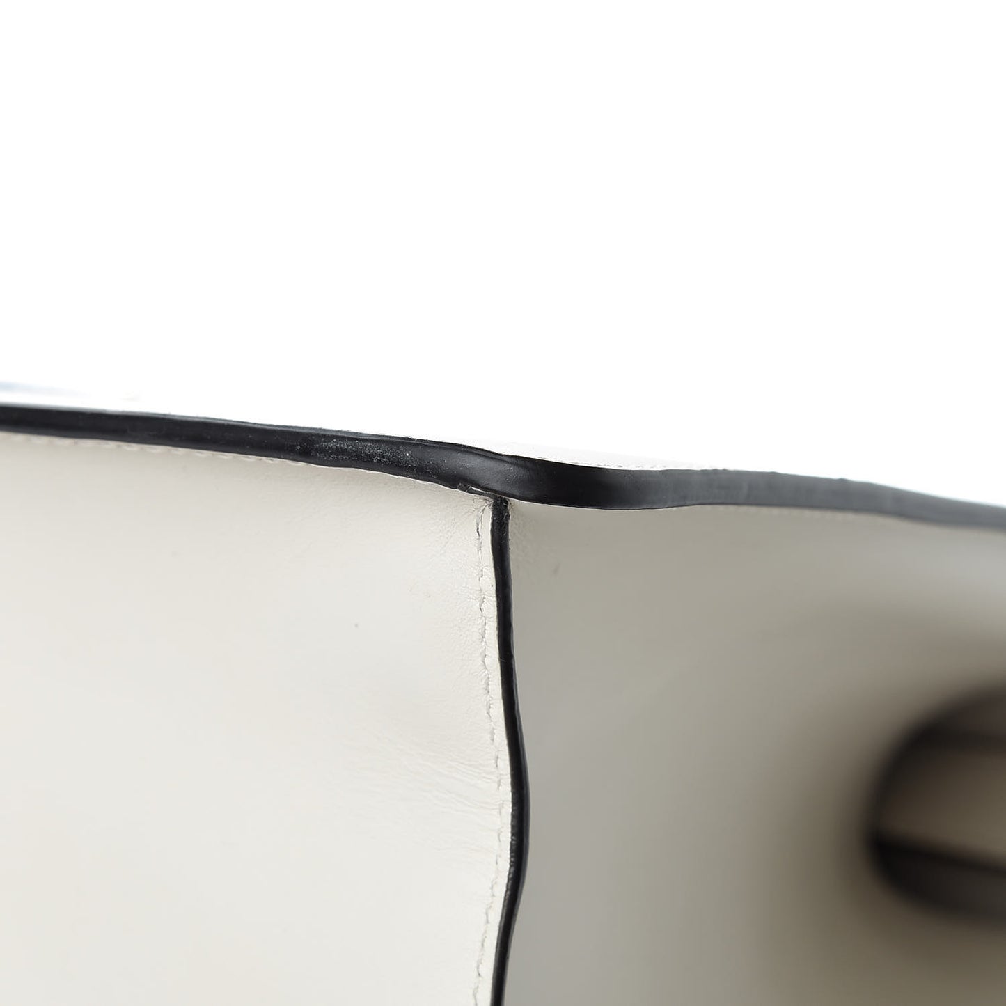 Calfskin Maxi Sylvie Top Handle Bag White