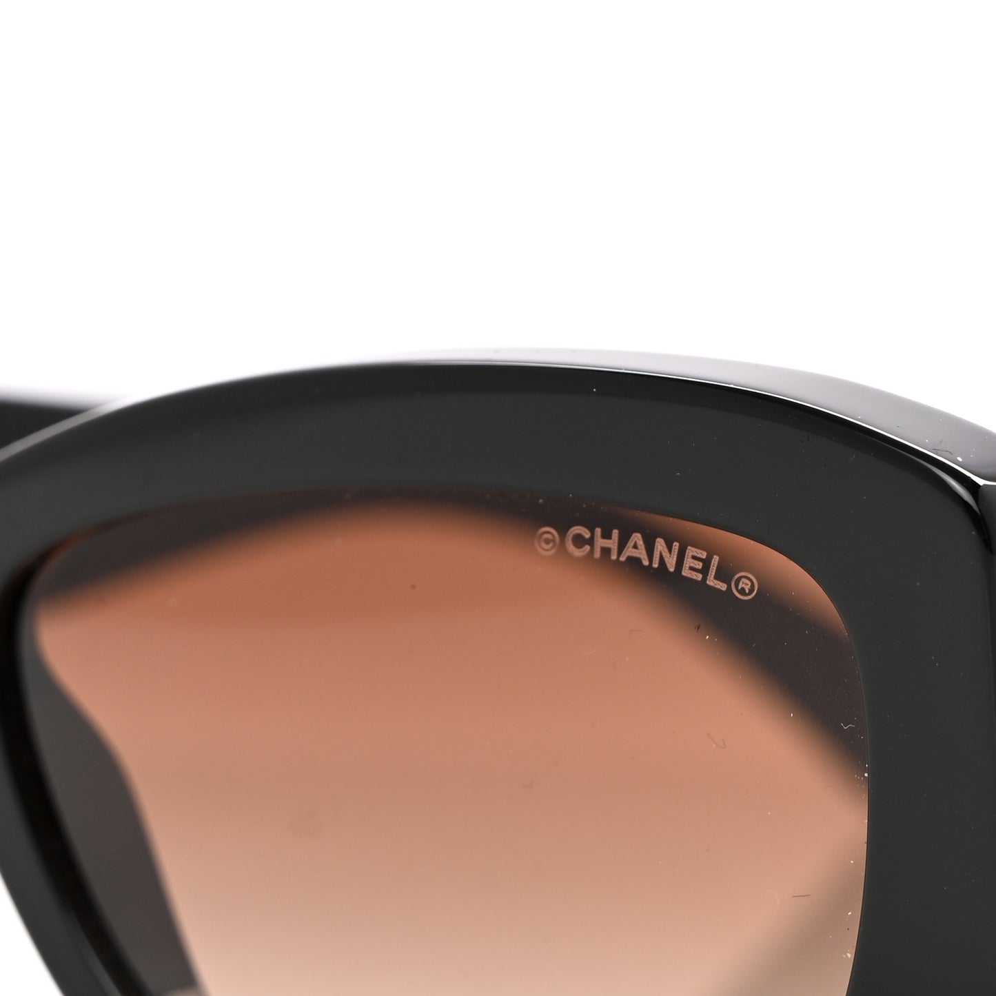 Acetate Rectangle Sunglasses 5493 Black Brown