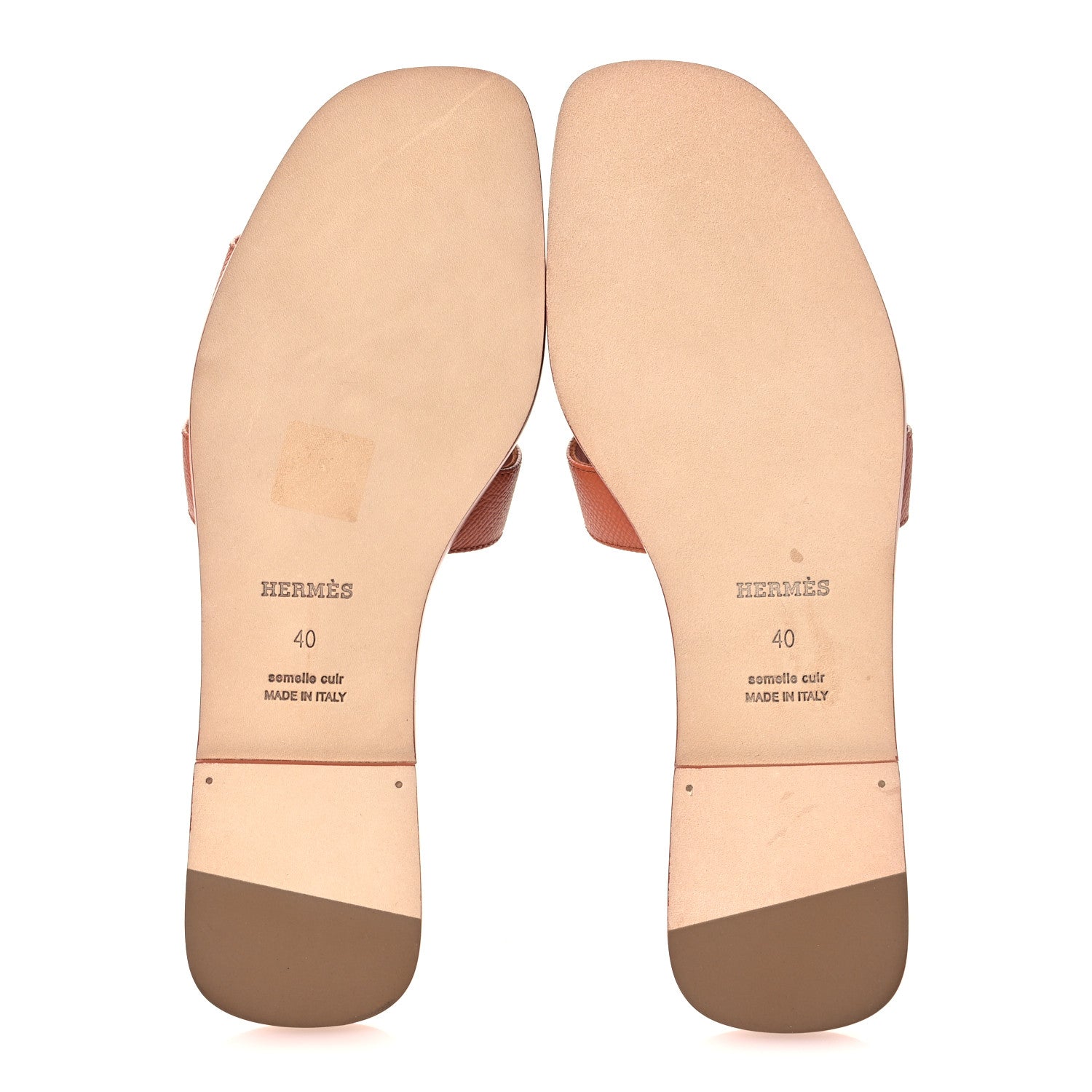 Hermes Epsom Oran Sandals 40 Orange Canyon 7 of 11