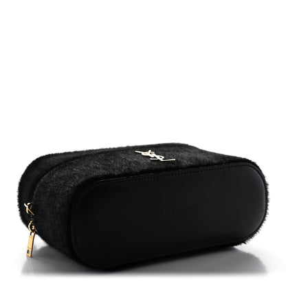 Saint Laurent Pony Hair Mini Gaby Vanity Case Black 4 of 10