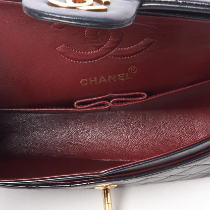 Chanel Lambskin Quilted Small Double Flap Black 7 of 10