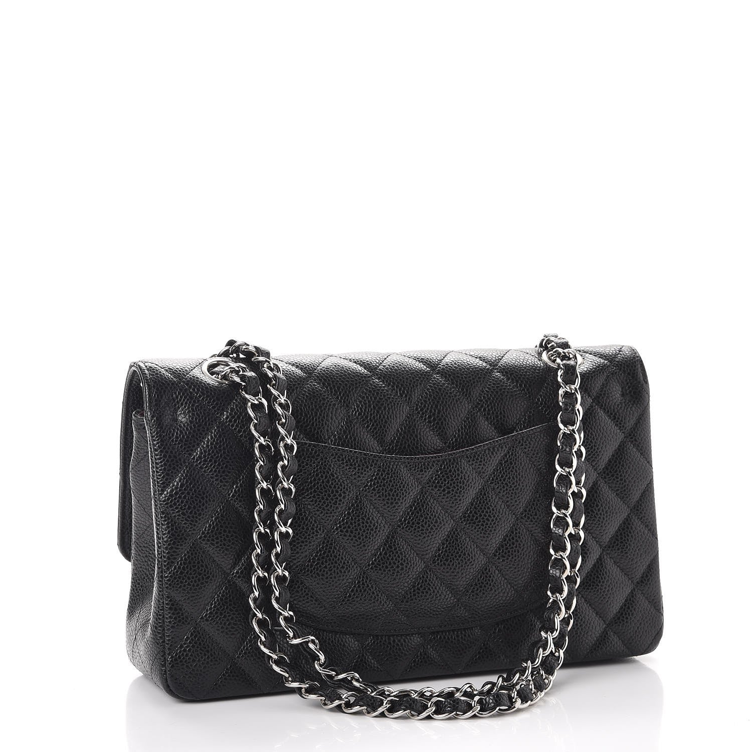 Chanel Caviar Quilted Medium Double Flap Black 3 of 7