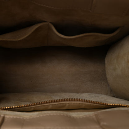 Christian Dior Calfskin Macro Cannage Small Book Tote Taupe 5 of 10