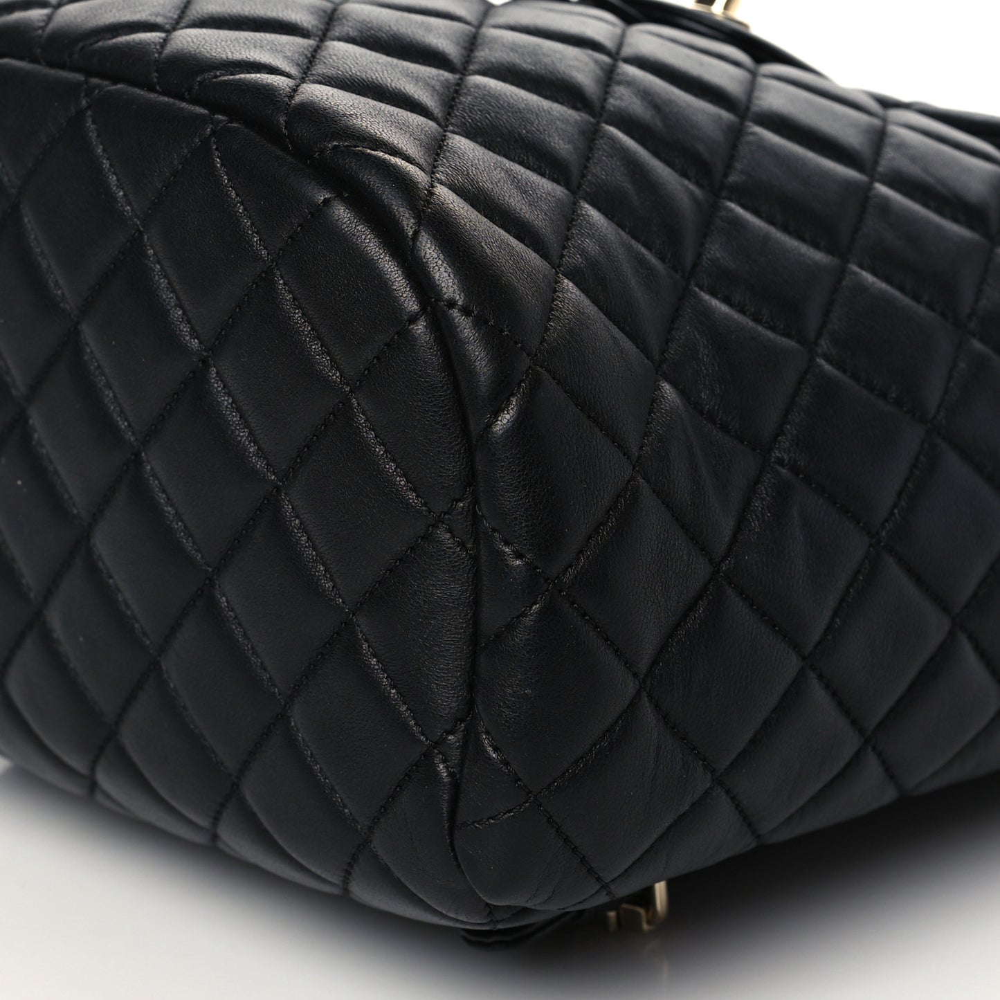Lambskin Quilted Small Urban Spirit Backpack Black