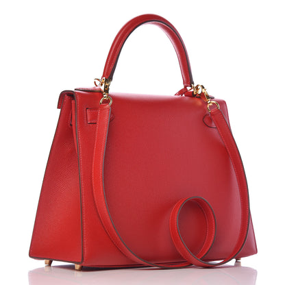 Hermes Epsom Kelly Sellier 28 Rouge Casaque 3 of 41