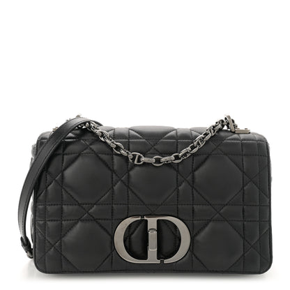 Christian Dior Calfskin Macrocannage Medium Caro Bag Black 1 of 14