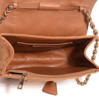 Marc Jacobs Quilted Suede Saffron Shoulder Bag Camel 5 of 9
