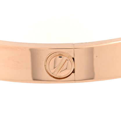 Cartier 18K Pink Gold 4 Diamond LOVE Bracelet 18 4 of 8