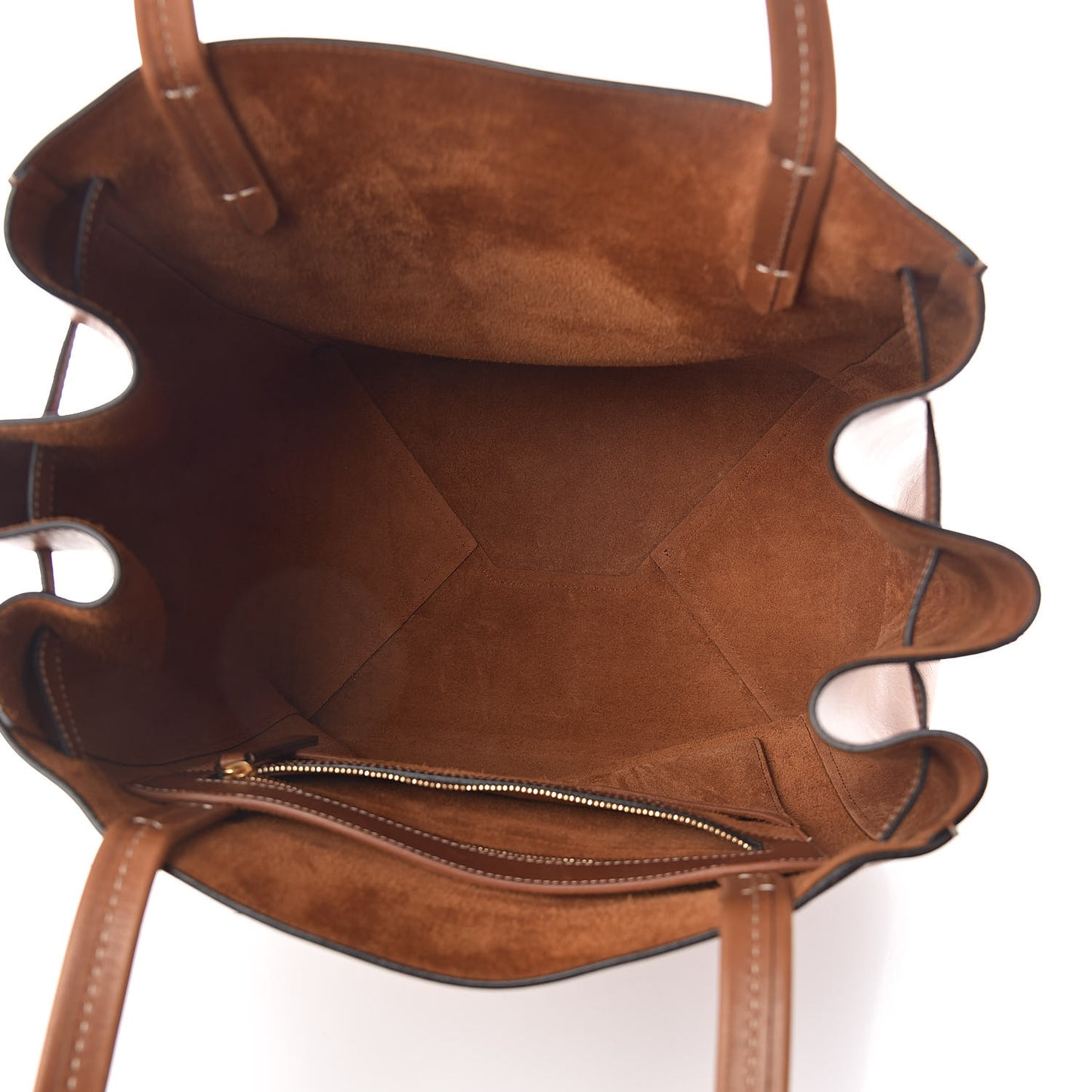 Smooth Calfskin Medium Belt Cabas Phantom Brown