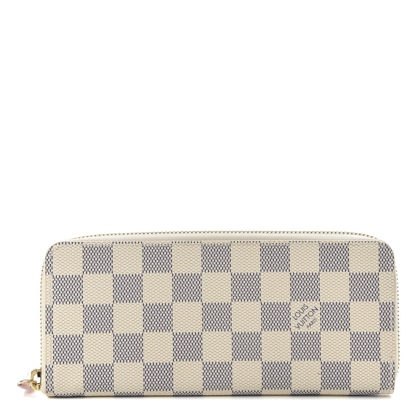 Damier Azur Clemence Wallet Rose Ballerine