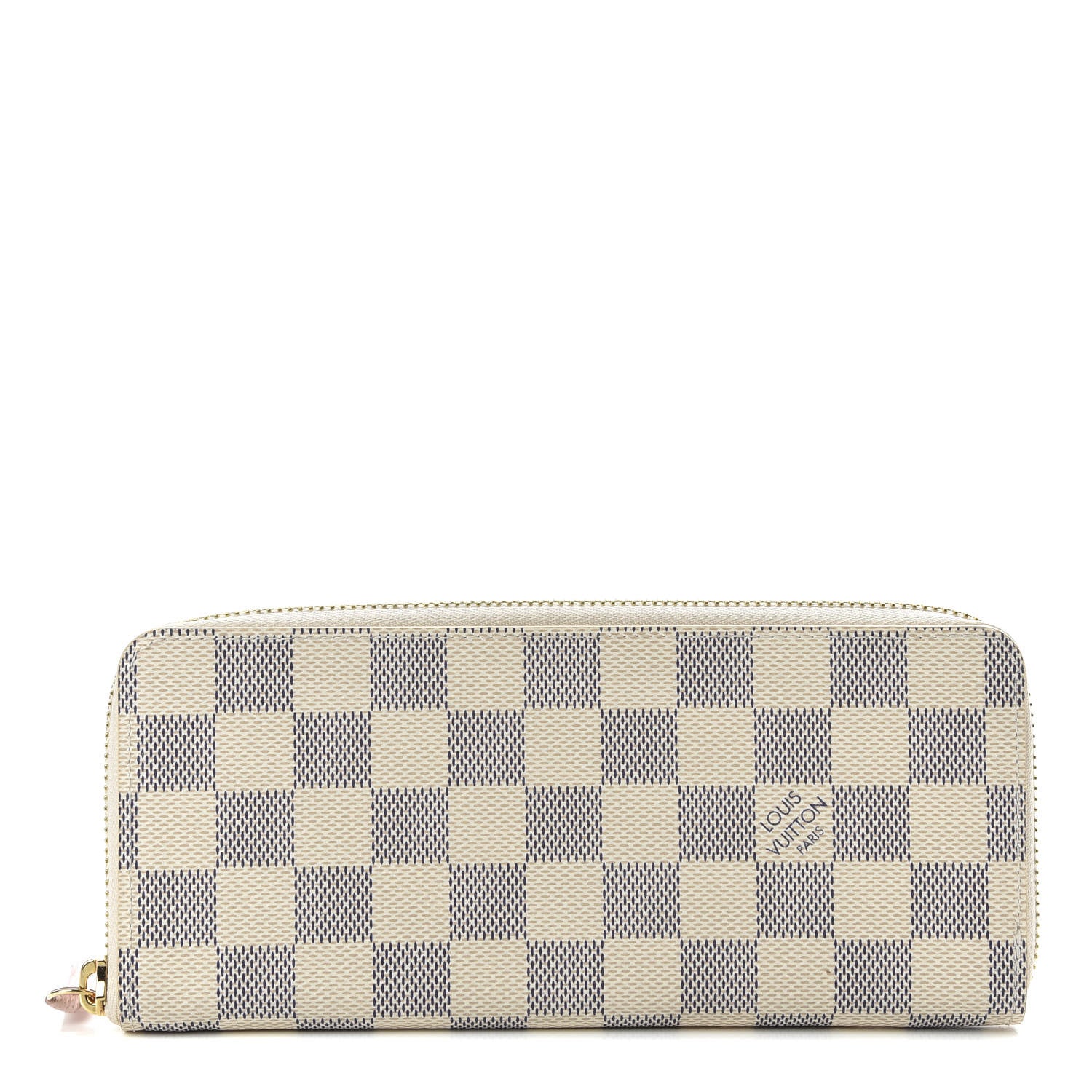 Louis Vuitton Damier Azur Clemence Wallet Rose Ballerine 1 of 9