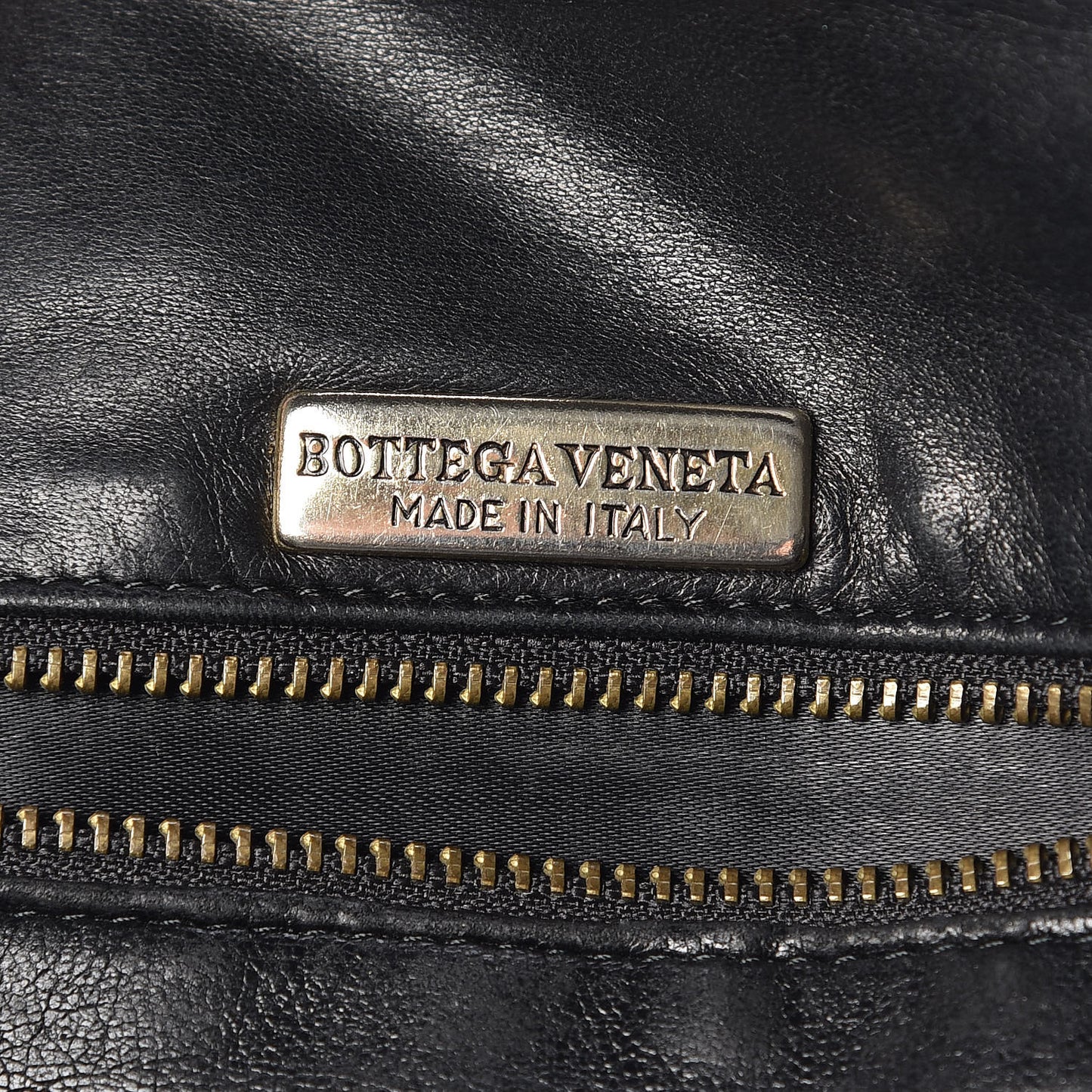 Nappa Intrecciato Crossbody Bag Black